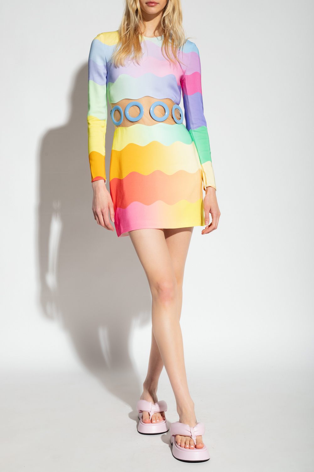 Monki clearance rainbow dress